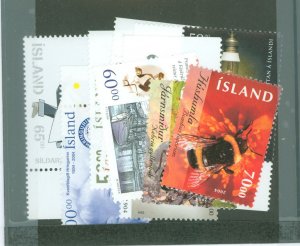 Iceland #1017/1028 Mint (NH) Multiple