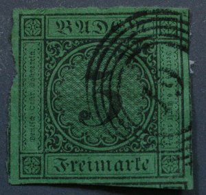 Baden #7 FN Used Numeral Cancel Good Margins