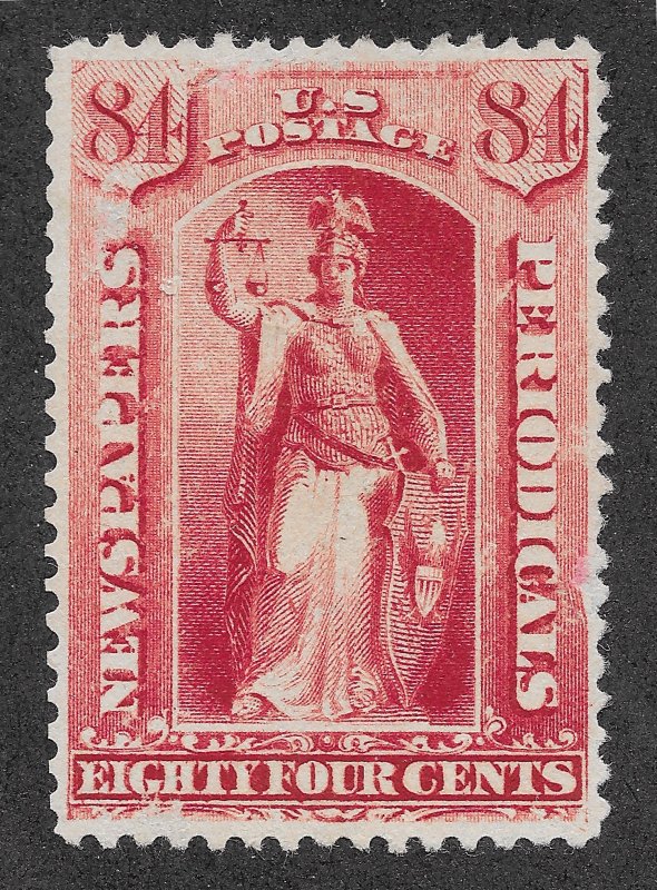 PR86 84c. Newspaper Stamp, Unused,  Free Insured Shipping