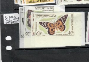 LAOS BUTTEFLIES  SC101-103, C46   MNH    P0421H
