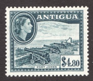 1953 Antigua Sc #121 - $4.80 QEII - Fort James Cannons -  MH Cv$22