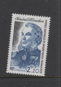 FSAT #129  (1987 Admiral Mouchez issue) VFMNH CV $0.85