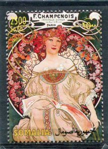 Somalia 2004 ALPHONSE MUCHA Czech Painter 1 value Perforated Mint (NH)