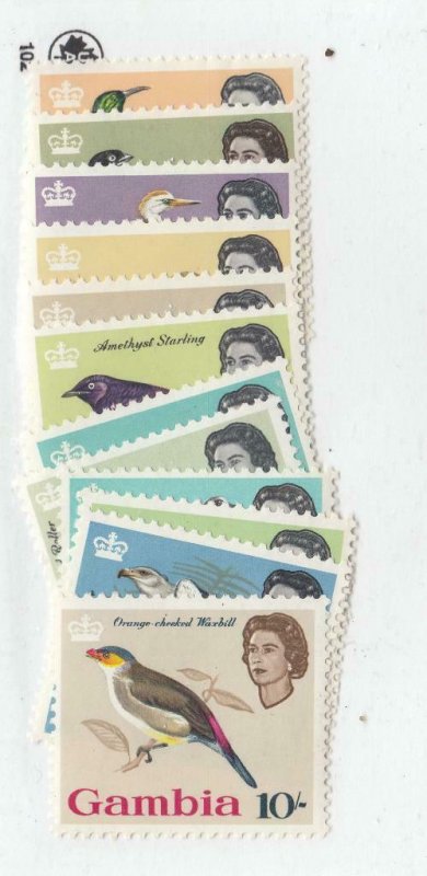 GAMBIA # 175-187 VF-MNH BIRDS Missing # 187 CAT VALUE $52++++