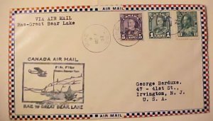 CANADA FLIGHT NWT RAE 1932 B/S GREAT BEAR LAKE