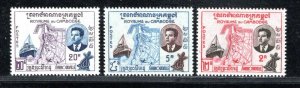CAMBODIA SC# 76-78 FVF/MLH