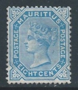 Mauritius #61 Mint No Gum 8c Queen Victoria - Wmk. 1