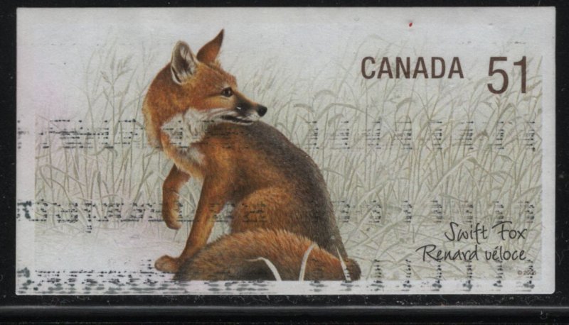 Canada 2006 used Sc 2177 51c Swift Fox ex booklet