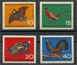 GERMANY, FEDERAL REPUBLIC, SEMIPOSTALS BIRDS FROM 1965, MNH