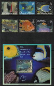 BIOT 2002 Reef Fish Conservation; Scott 248-54, SG 270-75, PMS1; MNH