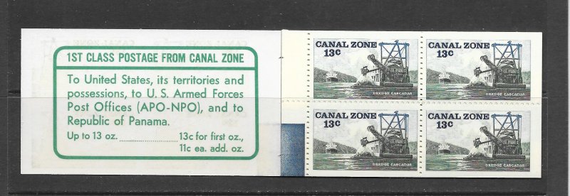 CANAL ZONE   #50a  COMPLETE BOOKLET  MNH