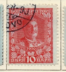 Montenegro 1910 Early Issue Fine Used 10p. NW-112933