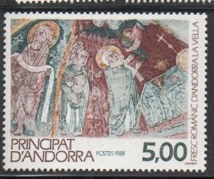 Andorra (Fr) Sc 369 1988 Roman Fresco stamp  mint NH