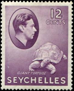 Seychelles SC# 132 Giant Tortois 12c MH