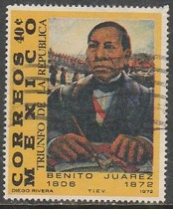 MEXICO 1044, Benito Juarez Death Centennial. Used. (869)