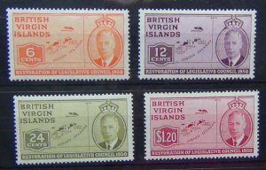 British Virgin Islands 1951 Restoration of Legislative Council set MNH