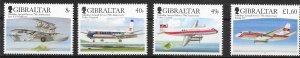 GIBRALTAR SG1176/9 2006 AIRMAIL SERVICE 75th ANNIV. SET MNH