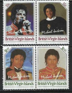 BRITISH VIRGIN ISLANDS 1985 MNH MICHAEL JACKSON C91