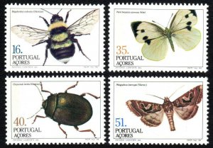 Portugal Azores 345-348, MNH. Insects, 1984