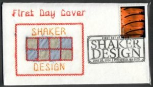 5896h - FDC - JGMAC Embroider Cachet - Black & White Pictorial Postmark