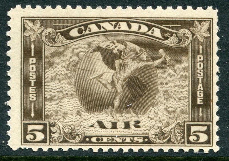 CANADA # C2 F-VF Never Hinged Issue - ALLEGORY AIR MAIL CIRCLES GLOBE - S6000