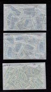 United States #1005,1006 & 1007 Used CV$35.00 - Unchecked