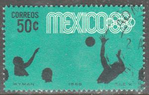 MEXICO 992, 50c Waterpolo 4th Pre-Olympic Set Used. F-VF. (747)