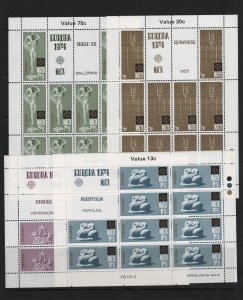 Malta 1974 set of sheets Mint VF NH -Lakeshore Philatelics