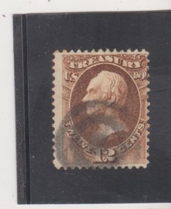 1873 US Scott # O78 Used Treasury Department Official Stamp Cat.$10.00 