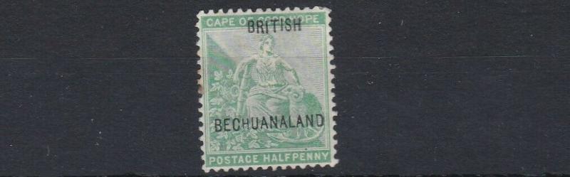 BECHUANALAND 1897    1/2D    YELLOW GREEN  MH 