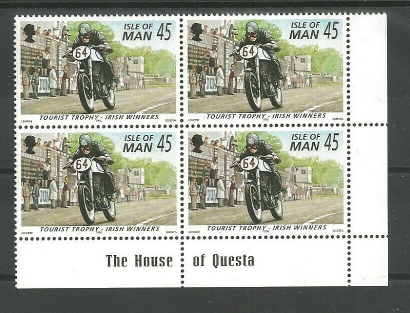 1996 Scouts Isle of Man cycling plate blocks