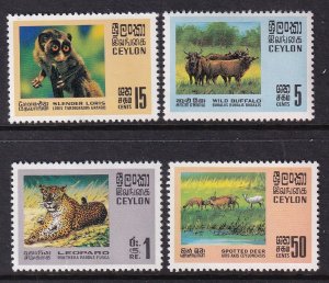 Ceylon 439-442 Animals MNH VF