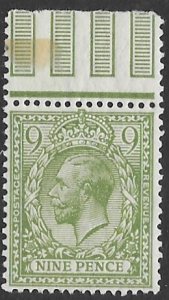 GB  183   1922   9 pence   fine mint  nh