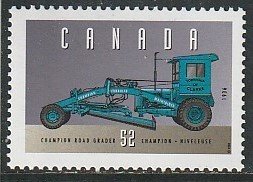 1996 Canada - Sc 1604d - MNH VF -1 single - Vehicles -4- Champion Road Grader