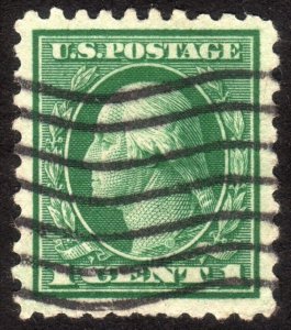 1914, US 1c, Washington, Used, Well centered, Sc 424