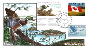 #CN6 Canada 1990 Duck Milford FDC