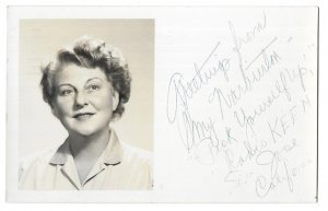 Amy Warburton, Radio KEEN, San Jose, California Autographed Post Card RPPC, 1953