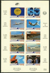 VENEZUELA #1360 Proof SPECIMEN Sheetlet Latin America Stamps Postage 1986 MNH NG