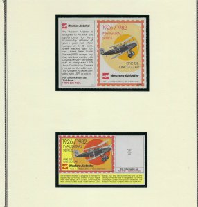 JASTAMPS: WESTERN AIRLETTER postcards 7 different FREE SHIPPING