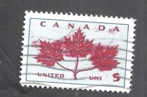 CANADA # 417 USED INK SMEAR BS28895