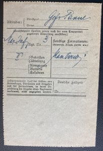 1918 Germany Navy Post Sea Flight Station Sheet  Cover
