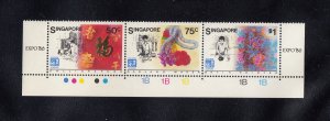 Singapore Scott #918 Strip of 3 MNH