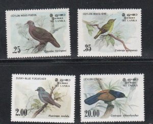 Sri Lanka # 691-694, Birds,, Mint NH, 1/2 Cat.