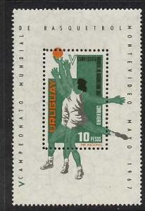 Uruguay C318 MNH Sports, basketball