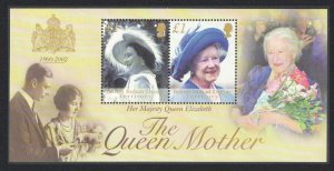 BIOT Queen Mother Commemoration MS 2002 MNH SG#MS269