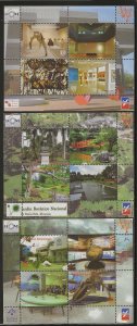 Dominican Republic 2014, Scott 1552-1557, Parks & Museums, Six Souvenir Sheets