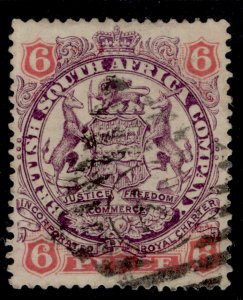 RHODESIA QV SG46, 6d mauve & rose, FINE USED.