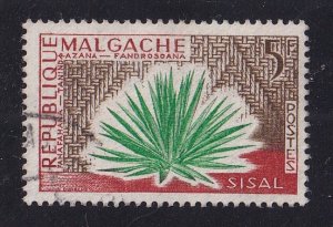 Malagasy Republic  #315  cancelled 1960  sisal  5fr