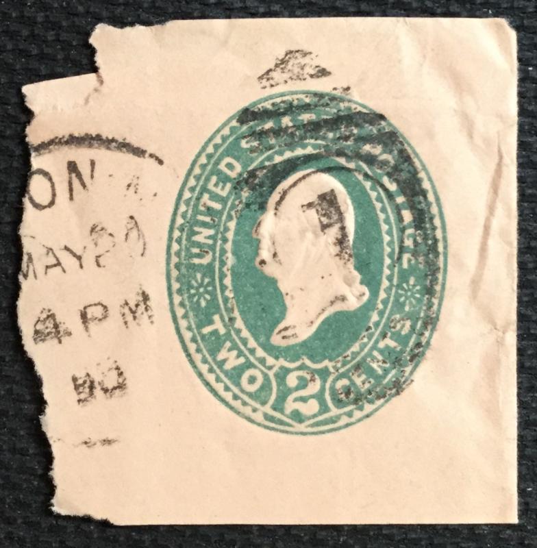 US #U313 Used Full Corner Cut Square George Washington SCV $.25