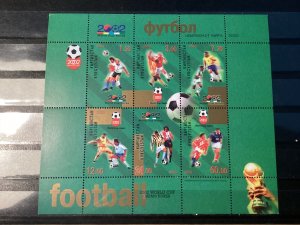 Kyrgyzstan / Kirgizië - Postfris/MNH - Sheet Soccer 2002